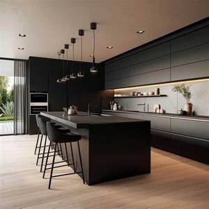 Armoires de cuisine modulaires en chêne massif, écologiques, de style européen, personnalisables, multifonctionnelles, rangement mural, salle à manger, thé, eau - Product Image 5