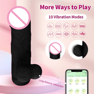 MEIPER 2025 prodotti del sesso App massaggiatore controllato vibratore <span class=keywords><strong>Mini</strong></span> spinta realistico Dildo vibratore giocattoli sessuali per donna - Product Image 3