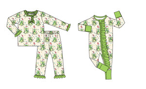 GLP2781 Custom Little Yellow Black bows Print otoño trajes niños al por mayor niña manga larga Niño ropa conjunto - Product Image 6