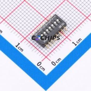 CHS-08B1 DIP Switch Switch ( Type: Flat Toggle, Groove Type )( Number of Switch Sections: 8 )( Pin Style: Gull Wing Type ) - Product Image 1