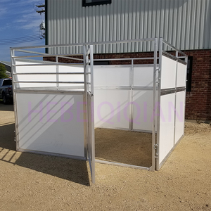 <span class=keywords><strong>Box</strong></span> de stockage <span class=keywords><strong>pour</strong></span> <span class=keywords><strong>chevaux</strong></span> portables <span class=keywords><strong>en</strong></span> métal galvanisé à chaud à installation rapide, panneaux de <span class=keywords><strong>box</strong></span> préfabriqués <span class=keywords><strong>pour</strong></span> extérieur avec porte à charnières personnalisée - Product Image 5