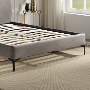 Современная доступная Мягкая тканевая бархатная каркас кровати для спальни - Product Image 4