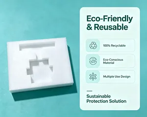 Custom EPS Foam <b>Insert</b> Shockproof Packaging <b>Cushioning</b> Material <b>for</b> Industrial Use - Product Image 2
