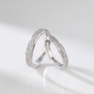 Anillos De Pareja Platinum Plated Shiny Starry <b>Couple</b> <b>Ring</b> for Men Women Romantic Wedding Adjustable Open All Sky Star <b>Ring</b> - Product Image 1