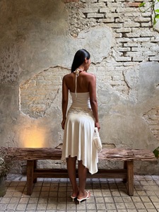 Elegante <span class=keywords><strong>Completo</strong></span> Casual da <span class=keywords><strong>Donna</strong></span> in Due Pezzi, Top con Collo all'Americana e Gonna Aderente Midi, <span class=keywords><strong>Sexy</strong></span> Set Estivo Elegante per Vacanze - Product Image 3