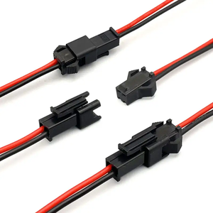 ชุดสายเคเบิลพร้อมหัวต่อไฟฟ้าแบบกำหนดเอง Jst Sm 2 พิน 22AWG ตัวผู้ ตัวเมีย สำหรับไฟ LED - Product Image 2