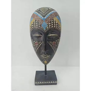 ศิลปะพื้นบ้านงานฝีมือจากเรซินหน้าไม้แอฟริกันประติมากรรมศิลปะหน้ากากชนเผ่ารูปปั้นสำหรับตกแต่งบ้านอื่นๆเครื่องประดับโต๊ะ - Product Image 6