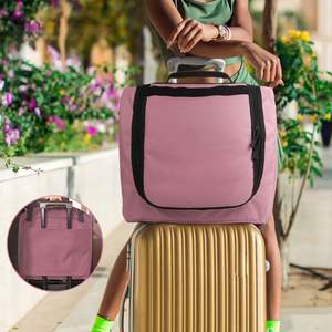 Travel Case Ball Cap Carrier Hat Box Organizer Carry on Hat Bag <b>Backpack</b> with Adjustable Shoulder Strap - Product Image 5