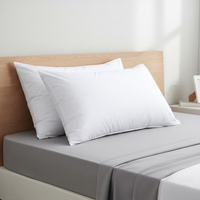 Coussin d'hôtel de luxe pour le cou, 200TC, garnissage 100% polyester, ferme et soutien optimal, personnalisable, anti-acariens, facile d'entretien