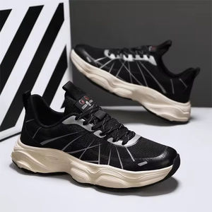 2025 Fashion Breathable Mesh Upper Running <b>Shoes</b> for <b>Men</b> Outdoor Sports Casual <b>Walking</b> Sneakers Dropshipping Custom Logo - Product Image 4