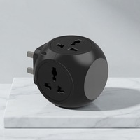 Multiprise portable Veban à 4 prises UK, adaptateur secteur en plastique ABS 13A universel 110-250V avec mise à la terre standard, vente en gros