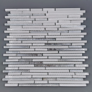 Mosaïque en verre cristal mélangé, carreaux de salle de bain simples, design de mosaïque en verre pour la décoration intérieure, magnifique - Product Image 6