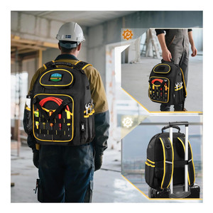 Factory Hot Selling <b>Tote</b> Storage Backpack <b>Bags</b> Oxford Cloth <b>Tool</b> Backpack Heavy-Duty Multiple Pockets Laptop Sleeve Zipper - Product Image 6