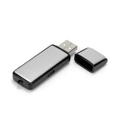 2 Trong 1 Mini 4gb8gb16gb USB Ổ Đĩa Flash 2.0 Gián Điệp Ghi Âm Kỹ Thuật Số Có Thể Sạc Lại Bút Ghi Âm Âm Thanh Âm Thanh Ghi