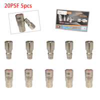 Conectores de Tubería PF+SF PSF 20 30 40 Tipo C, Acoplador Neumático Rápido para Compresor de Aire y Herramientas Neumáticas