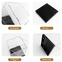 Boîte de rangement pour modèles en acrylique (avec couvercle anti-poussière) le choix idéal pour l'organisation du bureau, fabriquée en matériau hautement transparent