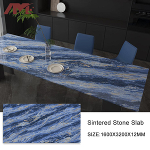 Chine Bule marbre maison comptoir <span class=keywords><strong>de</strong></span> table porcelaine grande dalle <span class=keywords><strong>de</strong></span> pierre carreaux <span class=keywords><strong>de</strong></span> sol 1600*3200mm - Product Image 2