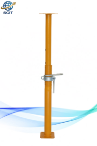 Étai métallique télescopique réglable robuste Q235 peint pour échafaudage de construction, étaiement et coffrage de dalles de béton - Product Image 3