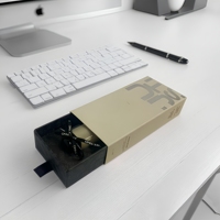 Boîtes de montre vides avec logo personnalisé boîte cadeau en carton rigide noir blanc réutilisable stratification mate gaufrage estampage pour hommes pour
