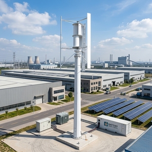Generador Eólico de Eje Vertical de 200kw, 220v 380v 400v, Aspas de Aluminio de 105m para Sistemas Fuera de la Red, Baja Vibración, Tamaño Compacto - Product Image 6
