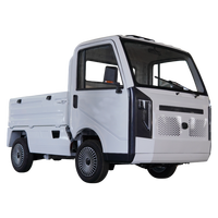 Mini camionnette électrique chinoise avec cabine fermée, homologuée EEC COC, 2000W, quatre roues motrices, avec benne de 1,8m.
