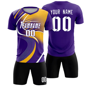 Maglia da Calcio Personalizzata Leggera e Traspirante 100% Poliestere Unisex per Tutte le Stagioni Abbigliamento Sportivo OEM ODM - Product Image 3