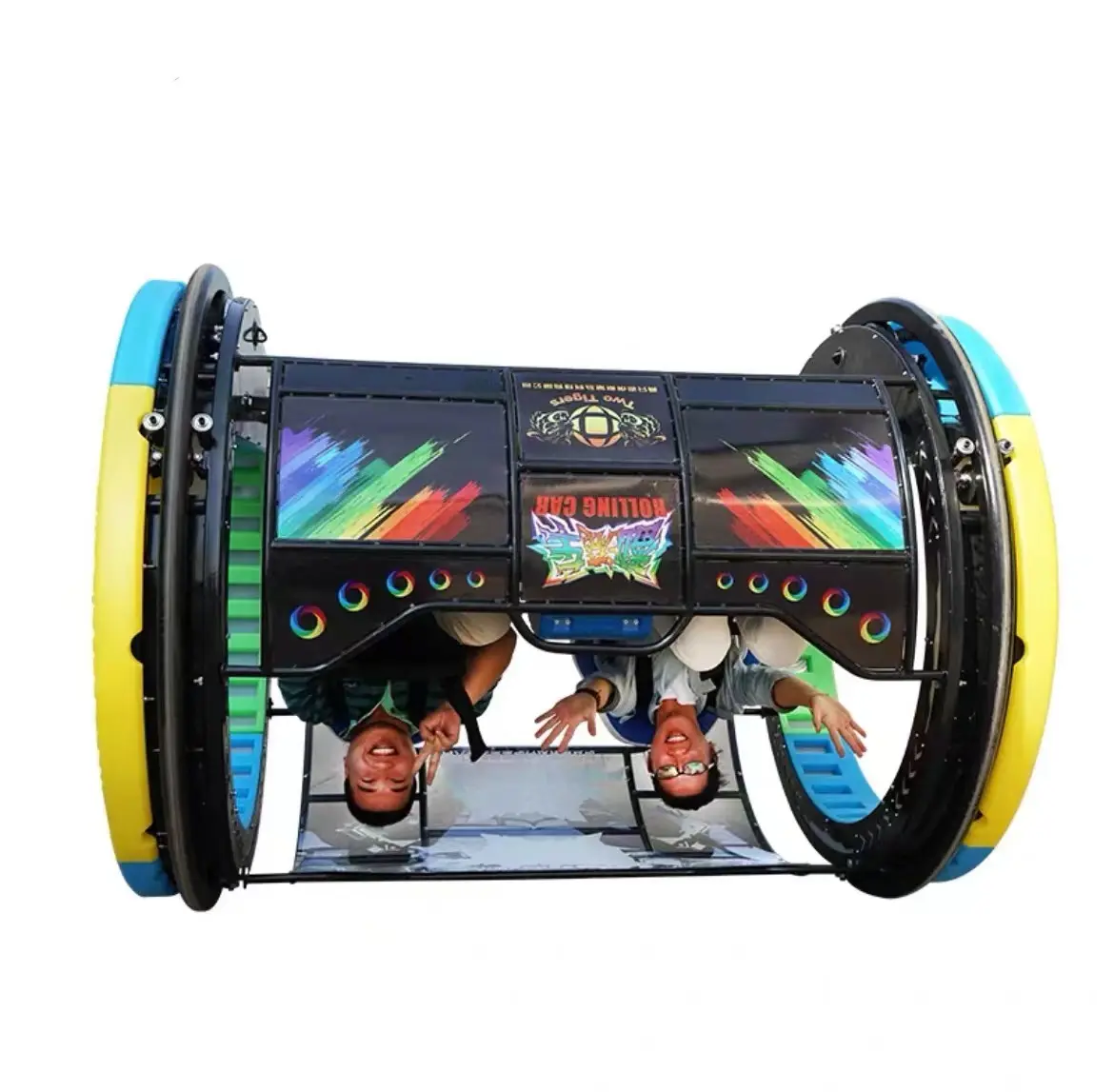 2022 Best 2 seater Happy Car Amusement 360 degree rotating le bar car for adults