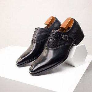 High Quality Designer Pure Cowhide Leather <b>Shoes</b> Casual And Breathable Soft Sole And Laced Business Casual Men's Leather <b>Shoes</b> - Product Image 1