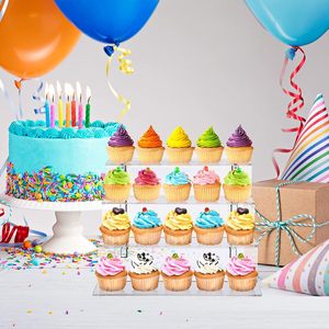 Logo personnalisé 4 Niveaux Transparent Parfum En Forme De L Riser <span class=keywords><strong>Présentoir</strong></span> En Acrylique Escaliers <span class=keywords><strong>Présentoir</strong></span> pour Figurines Jouets - Product Image 6