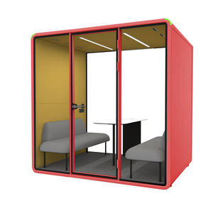 Diseño de interiores de oficina, cabina modular, módulo de oficina para 4 personas para proyectos comerciales - Product Image 3