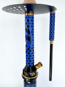 Nhà Máy Bán buôn sang trọng màu xanh Shisha thiết lập cho thanh - Product Image 3