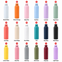Bouteille d'hydratation sportive 750 ml en gros avec bouchon interchangeable, boucle de transport portable, gourde métallique pour le cyclisme, le fitness et la randonnée