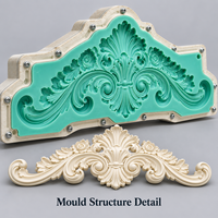 Moule de décoration de porte en résine Tietuo + noyau en silicone PU C296-G1, matériaux et équipements de moulage résistants à la corrosion