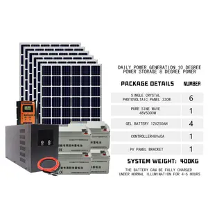 Generatore solare con pannello completo sistema solare ibrido 5kva su rete