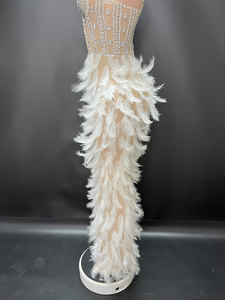 Novance Y4064 Câu Lạc Bộ Dresses Sexy Phụ Nữ Quần Áo Thanh Lịch Ăn Mặc Với Lông Đi ra ngoài Quần Áo Phụ Nữ Sexy Câu Lạc Bộ Cho Đảng - Product Image 2