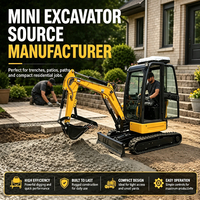 Excavator Mini China Harga Murah Excavator 1,6 Ton Mini Excavator Crawler Kecil Buatan China Mini Digger Crawler Excavator
