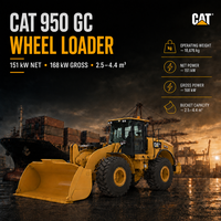Cat 950 GC 18,7 Tonnen Radlader mit Caterpillar Motor Getriebe Pumpe für Baustellen