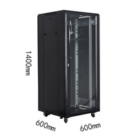 Armoire de sol de 19 pouces, 1440*600*600 mm, profondeur 1,4 m, en tôle d'acier laminée à froid SPCC, pour armoires réseau de centre de données.