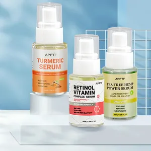 30ML Moq basso personalizzato etichetta privata retinolo Anti invecchiamento vitamina C sbiancamento cura della pelle siero viso Set di olio essenziale
