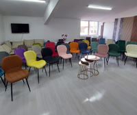 Nordic Light Luxe Salon Bureau Salle D'attente Réception Pu Chaises En Cuir Véritable Fauteuil Moderne