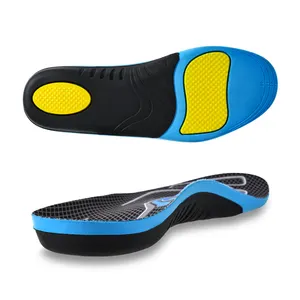 PU Sport Comfort Arch Support Flat Foot Orthotic Insole Shock Absorbing Plantar Fasciitis Orthopedic Sport Insole For Shoe