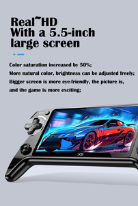 X9 5.5インチHD画面ハンドヘルドゲームプレーヤー、ポータブルレトロビデオコンソール、クラシックゲーム対応、子供向けギフト - Product Image 4