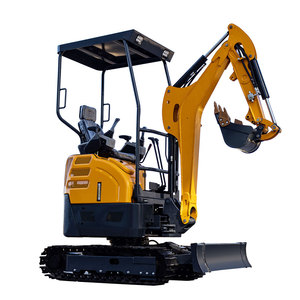 Miniexcavadora de 1 y 2 toneladas, tipo oruga, para uso agrícola en huertos, con accesorio de martillo hidráulico. - Product Image 4