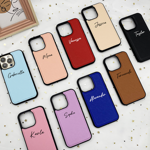 Cover per Cellulare in Pelle Vegana PU Saffiano 3D in Rilievo Pronta per la Spedizione, Custodie per <span class=keywords><strong>iPhone</strong></span> 16 17 Disponibili - Product Image 3