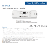 SKYDANCE 5-24VDC Tuya WiFi двойной кнопочный SPI контроллер RF Led контроллер для светодиодной ленты ES-DP(WT)