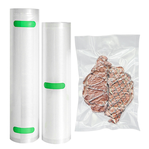 Venta <span class=keywords><strong>al</strong></span> por mayor de logotipo personalizado de 5M de longitud de plástico de ahorro de alimentos <span class=keywords><strong>bolsas</strong></span> selladoras <span class=keywords><strong>al</strong></span> vacío rollos en relieve <span class=keywords><strong>para</strong></span> el almacenamiento de alimentos - Product Image 2