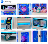 Nouvelle Machine de Jeu à Roue Tournante Thème Bulle avec Distributeur de Prix, Interactif, en Métal et Plastique, Compatible Wi-Fi, en Anglais, pour Récompenses et Attractions