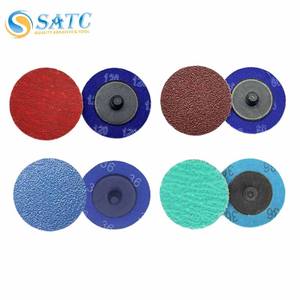 Disques de ponçage à changement rapide 2 et 3 pouces, type R Roll Lock - Disques de conditionnement en céramique, zircone et oxyde d'aluminium pour meuleuse d'angle - Product Image 1