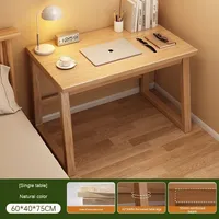 Établi moderne et contemporain en bois massif petite table de bureau simple pour l'apprentissage à la maison, à la chambre ou au bureau