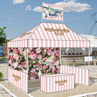 Barnum Imprimé Personnalisé 3x3 3x4,5 3x6 Mètres Tente Abri en Acier Publicitaire Tentes Pliantes pour Salons Professionnels et Événements Extérieurs